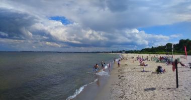 Plaża Kamienny Potok w Sopocie nad Morzem Bałtyckim