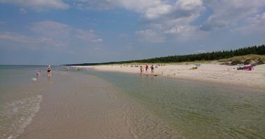 Plaża w Słajszewie nad Morzem Bałtyckim