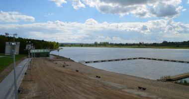 Plaża w Horodysku nad Zalewem Maczuły