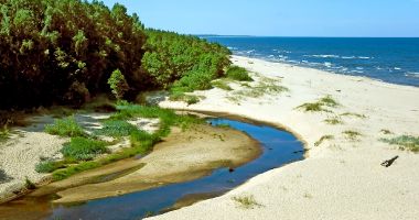 Plaża w Saulkrasti nad Morzem Bałtyckim