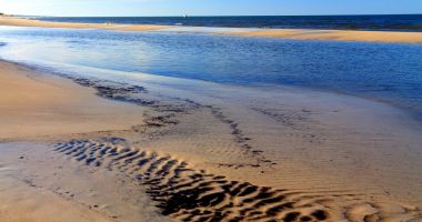 Plaża naturystów w Łebie nad Morzem Bałtyckim
