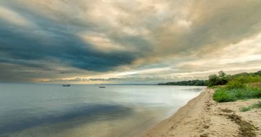 Plaża w Rzucewie nad Morzem Bałtyckim