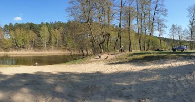 Plaża w Stańsku nad Jeziorem Imielno