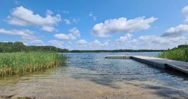 Plaża w Zelwie nad Jeziorem Zelwa