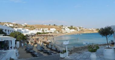 Platis Gialos Beach, Platys Gialos, Grecja
