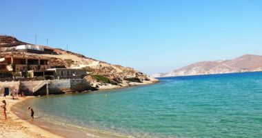 Ftelia Beach, Mykonos (miasto), Grecja